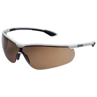 uvex sportstyle CBR23 Schutzbrille,  kratzfest,  beschlagfrei 9193223,  Farbe: weiß / schwarz
