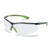 uvex sportstyle Schutzbrille,  kratzfest,  beschlagfrei 9193265,  Farbe: schwarz / lime
