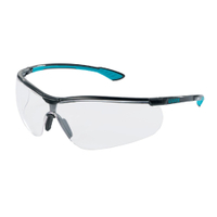 uvex sportstyle Schutzbrille,  kratzfest,  beschlagfrei 9193376,  Farbe: schwarz / petrol