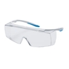 uvex super f OTG CR Schutzbrille,  autoklavierbar 9169500,  Farbe: weiß / hellblau,  Anti-Fog-Effekt