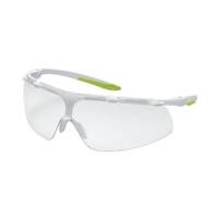 uvex super fit Schutzbrille,  kratzfest,  beschlagfrei 9178315,  Farbe: weiß / lime
