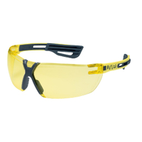 uvex x-fit pro Schutzbrille,  kratzfest,  beschlagfrei 9199240,  Farbe: gelb / anthrazit