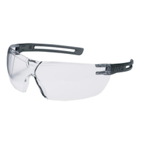 uvex x-fit Schutzbrille,  kratzfest,  chemikalienbeständig 9199085,  Farbe: grau / transculent