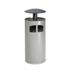 VAR Abfallsammler / Ascher H 111 21351,  silber,  mit silber-antikem Dach