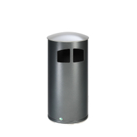 VAR Abfallsammler D44 21356,  silber mit antik-silbernem Deckel