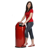 VAR Abfallsammler,  mit Pedal,  22 Liter 43070,  rot