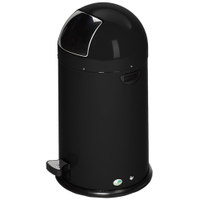 VAR Abfallsammler,  mit Pedal,  22 Liter 43072,  schwarz