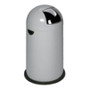 VAR Abfallsammler,  ohne Pedal,  40 Liter 43101,  Farbe: silber