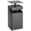 VAR Ascher/ Abfallsammler mit Dach B 35 21271,  Farbe: eisenglimmer