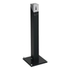 VAR Ascher-Standsäule SG 105 eckig 3916,  Korpus: enzianblau,  Kopfteil: silber