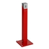 VAR Ascher-Standsäule SG 105 eckig 3919,  Korpus: rot,  Kopfteil: silber