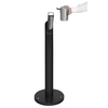 VAR Ascher-Standsäule SG 105 rund 3911,  Korpus: enzianblau,  Kopfteil: silber