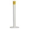 VAR Ascher-Standsäule SG 105 rund 3913,  Korpus: weiß,  Kopfteil: gelb
