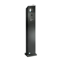 VAR HDS 115 Handdesinfektionsspender,  mit Abfallbehälter 2052,  Farbe: antik-silber,  pulverbeschichtet