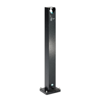 VAR HDS 120 Handdesinfektionsspender,  mit Pedal 2087,  Farbe: antik-silber,  pulverbeschichtet