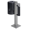 VAR Kombiascher AG 101 28122,  Korb: anthrazit,  Ascher: anthrazit / silber