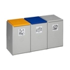VAR Kunststoffcontainer 40 Liter 3802,  3-fach,  ohne Deckel