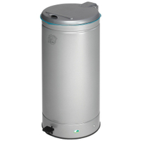 VAR Mülleimer GVA,  66 Liter 2111,  Farbe: silber,  Restmüll