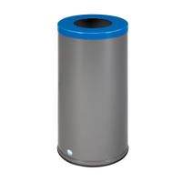 VAR Mülltrennsystem WSG 70,  Behälter eisenglimmer,  70 Liter 3927,  Farbe: Deckel blau (5010) beschichtet,  Piktogramm Papier