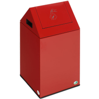 VAR Putzwollkasten PWK 40 S mit Pendelklappe 21123,  Farbe: rot