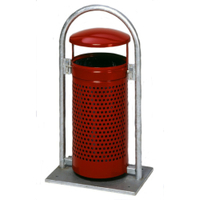 VAR Rohrbogenständer RB 002 1872,  Kopfteil: purpurrot,  Korpus: purpurrot