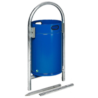 VAR Rohrbogenständer RB 005 3010,  Farbe: enzianblau