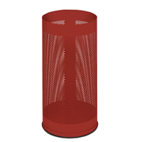 VAR Schirmständer Lochblech 36251,  Farbe: rot