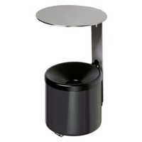 VAR Wandascher WH 10 mit Dach 33321,  Farbe: schwarz
