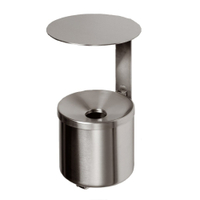 VAR Wandascher WH 10 mit Dach 33331,  Edelstahl