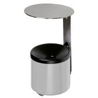 VAR Wandascher WH 10 mit Dach 33351,  Farbe: silber