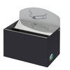 VAR Wandascher WH 13 mit Hinweisschild 14841,  Farbe: anthrazit