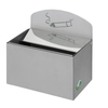 VAR Wandascher WH 13 mit Hinweisschild 14861,  Farbe: silber