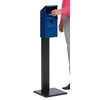 VAR Wandascher WH 41 mit Standfuß 12083,  Farbe: enzianblau
