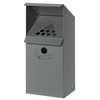 VAR Wandascher WH 41 mit Standfuß 12085,  Farbe: silber