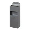 VAR Wandascher WH 51 mit Hinweisschild 14961,  Farbe: silber