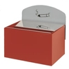 VAR Wandascher WH 9 mit Hinweisschild 14721,  Farbe: rot