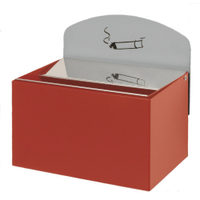 VAR Wandascher WH 9 mit Hinweisschild 14721,  Farbe: rot