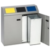 VAR Wertstoffsammelstation,  silber 21160,  Volumen: 150 l,  3-fach