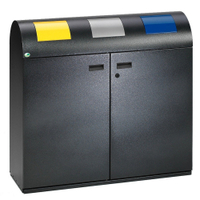 VAR Wertstoffsammelstation WS 100R 21200,  Farbe: antik-silber