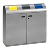 VAR Wertstoffsammelstation WS 100R 21201,  Farbe: silber