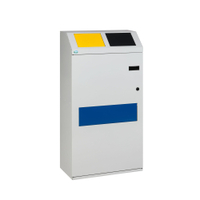 VAR Wertstoffsammelstation WSS 115,  3 Fächer 21173,  Farbe: Lichtgrau