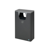 VAR WSG 82 Wertstoffsammelgerät,  Pulverbeschichtung,  60 Liter 02160,  Aufsatz: lichtgrau,  Restmüll