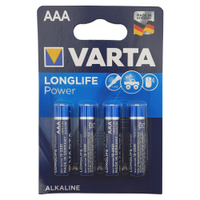 VARTA Alkaline-Batterie Longlife Power AAA,  1, 5 V 04903110414,  1 Packung = 4 Stück