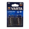 VARTA Batterie Longlife Power 9V,  E-Block 04922121412,  1 Packung = 2 Stück