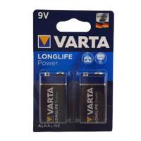 VARTA Batterie Longlife Power 9V,  E-Block 04922121412,  1 Packung = 2 Stück