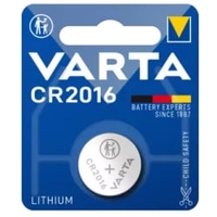 VARTA CR2016 Knopfzelle,  Lithium 4008496276639,  1 Packung = 1 Stück,  90 mAh