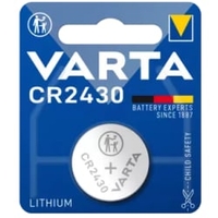 VARTA CR2430 Knopfzelle,  Lithium 4008496276929,  1 Packung = 1 Stück,  300 mAh