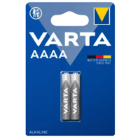 VARTA ELECTRONICS Batterie Mini AAAA quecksilberfrei,  Alkali,  LR8 4008496884223 ,  1 Packung = 2 Stück,  640 mAh