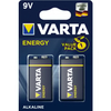 VARTA ENERGY 9 V Batterie,  Alkali Va4322-2,  1 Packung = 2 Stück,  E-Block