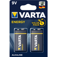 VARTA ENERGY 9 V Batterie,  Alkali Va4322-2,  1 Packung = 2 Stück,  E-Block